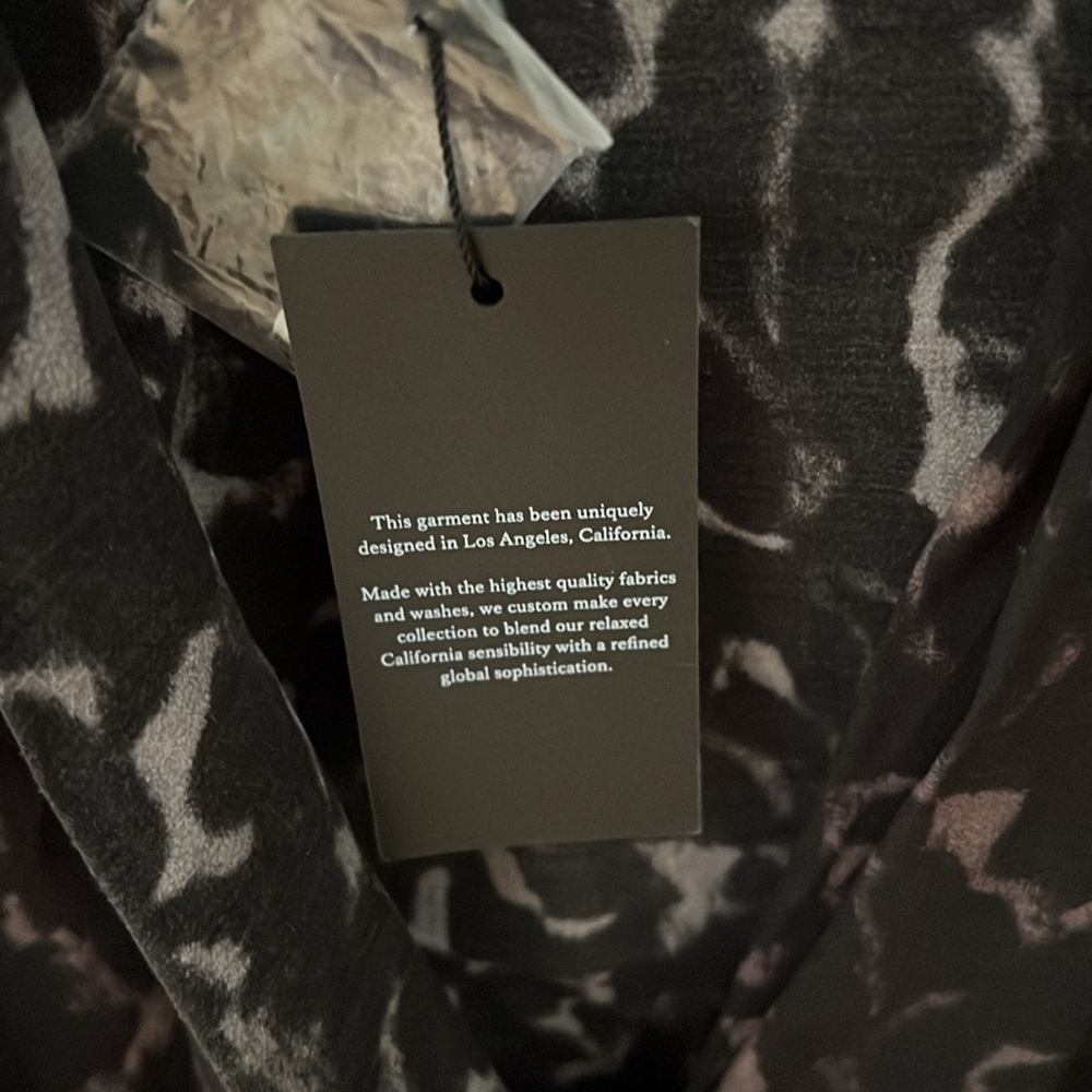 NWT Rails leopard print drape-front blouse - Picture 3 of 5